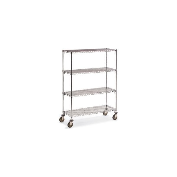 Metro Metro Super Erecta Wire Shelf Truck w/4 Adjustable Shelves, 900 lb. Capacity, 60"L x 18"W x 68"H 4797700 - main